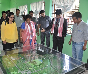 The Governor of Arunachal Pradesh Shri JP Rajkhowa along with  the First Lady of the State, Smt Rita Rajkhowa  visited the  Industrial Growth Centre (IGC), Niglok at Pasighat in East Siang District on 3rd March 2016.